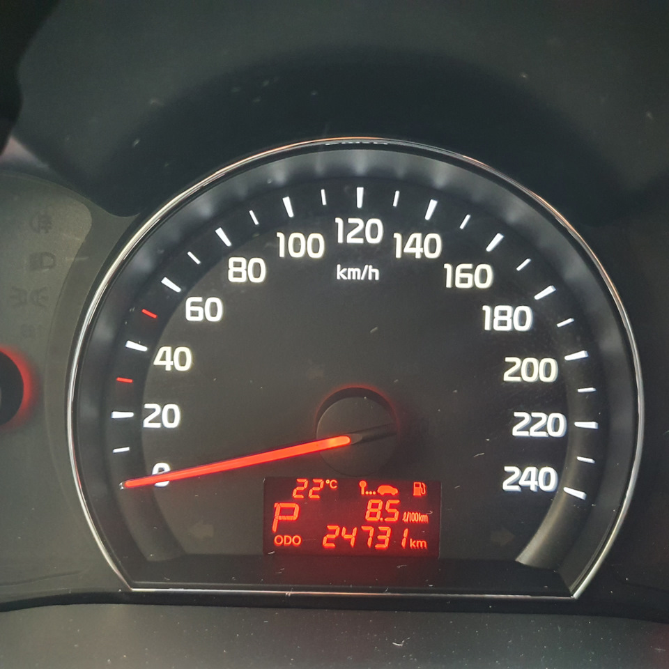 Расход топлива на трассе — KIA Sorento (2G), 2,2 л, 2018 года ...