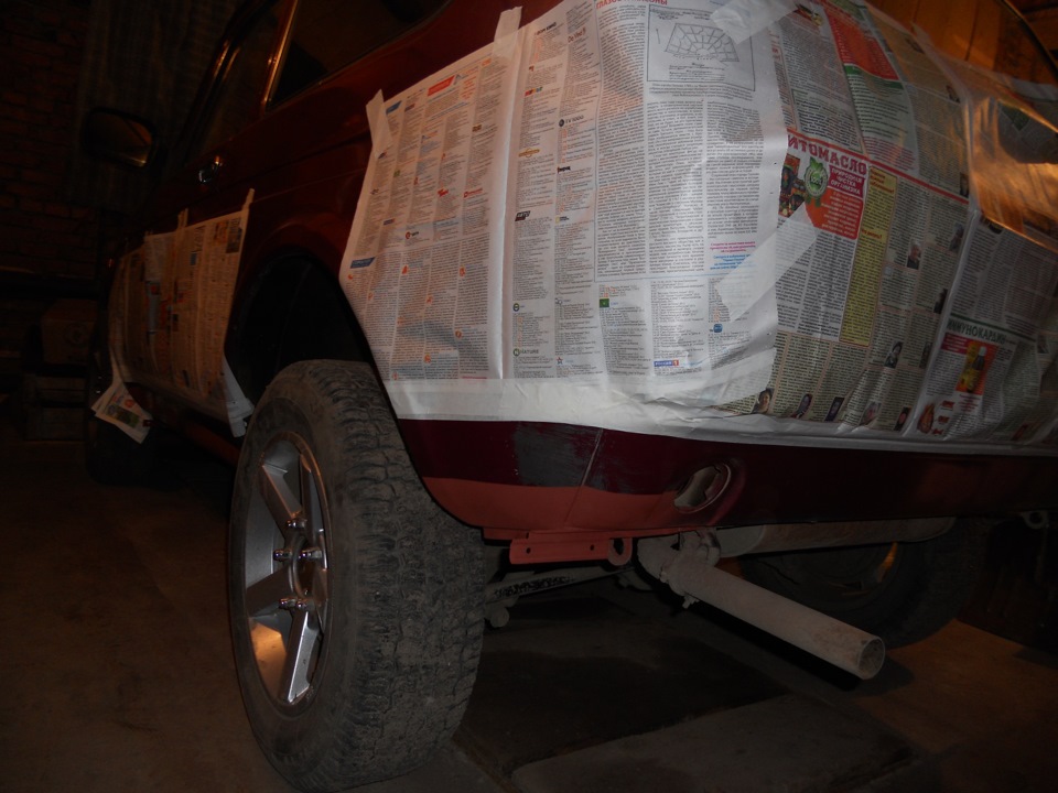 Покрыл пороги антигравием — Lada 4x4 3D, 1,7 л, 2002 года | своими ...