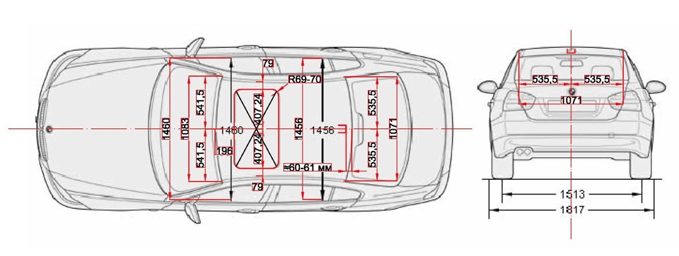 Длина 90 ширина. Ширина багажника 320 БМВ. Размер капота BMW e90. Размер капота f30. БМВ Е 90 длина ширина.