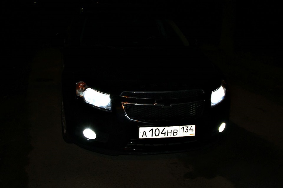 поставил лампочки эффект ксенона — Chevrolet Cruze (1G), 1,6 л, 2011 ...