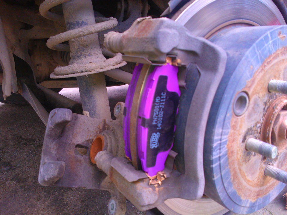 замена тормозных колодок (задних) — Subaru Impreza (GE, GH), 1,5 л ...