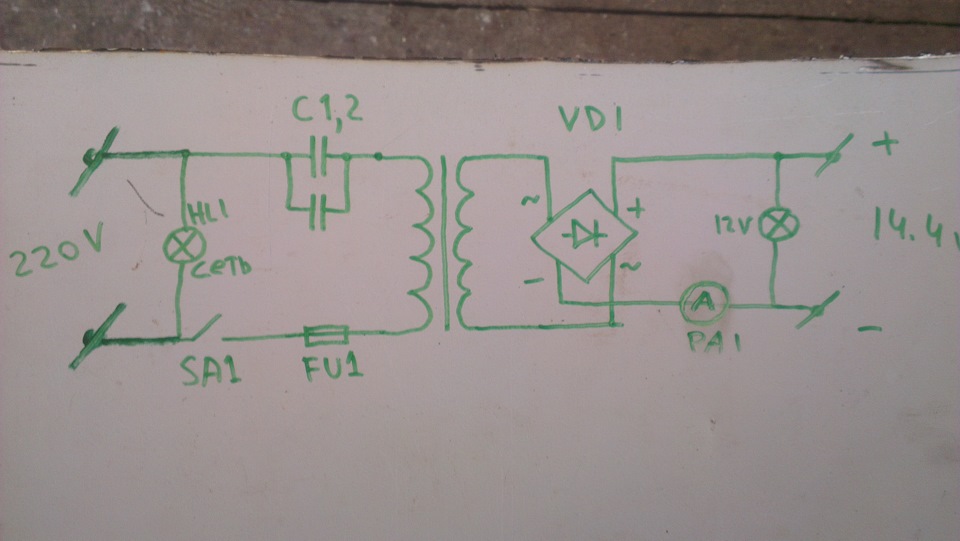 Самодельное зарядное устройство для аккумулятора 12 вольт