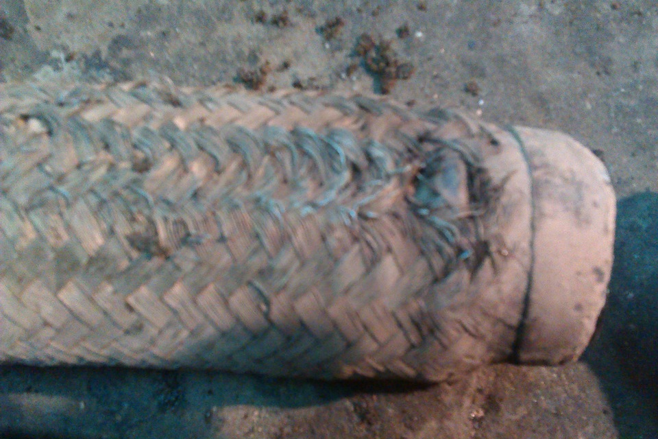 Замена гофры на глушителе — Toyota Carib (95), 1,6 л, 1991 года ...