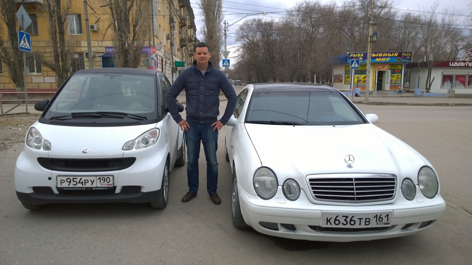 Смартик и Мерс — Smart fortwo (2G), 1 л, 2008 года | фотография | DRIVE2
