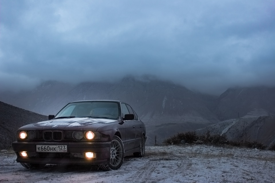 BMW e38 зима