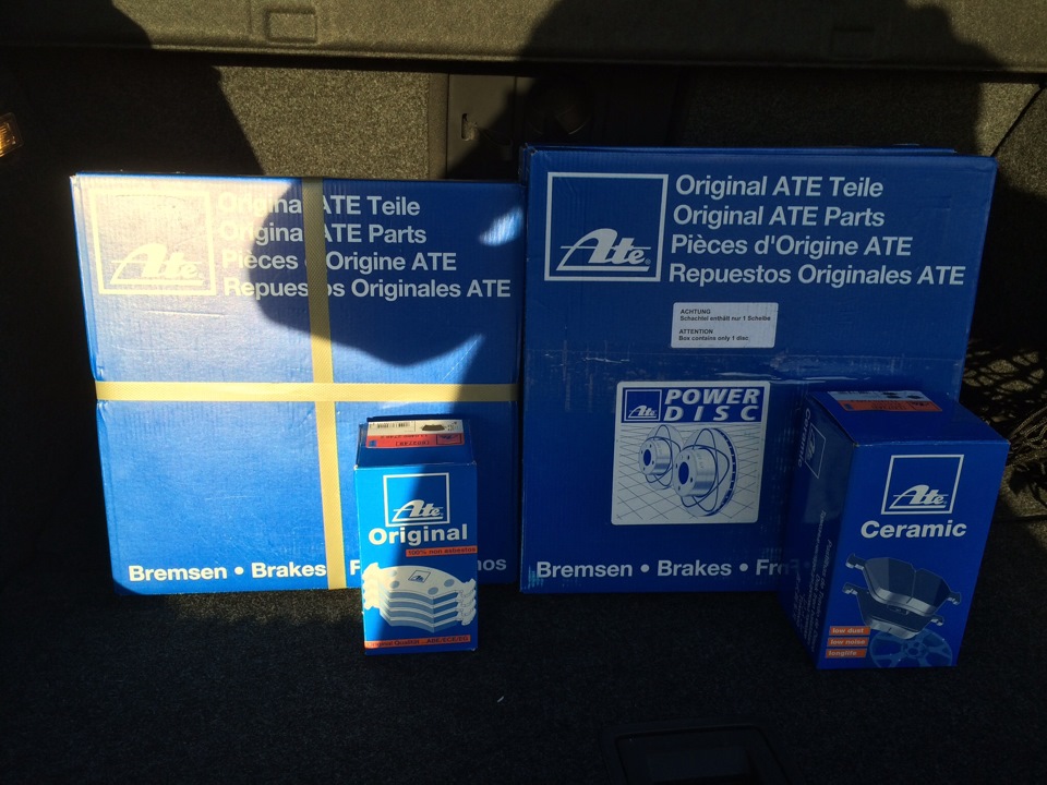 Замена оригинальных тормозных дисков и колодок на Ate. — Volkswagen ...
