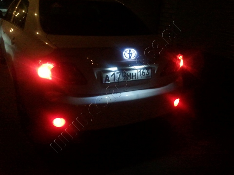 Диодные рефлекторы — Toyota Corolla (140/150), 1,4 л, 2008 года ...