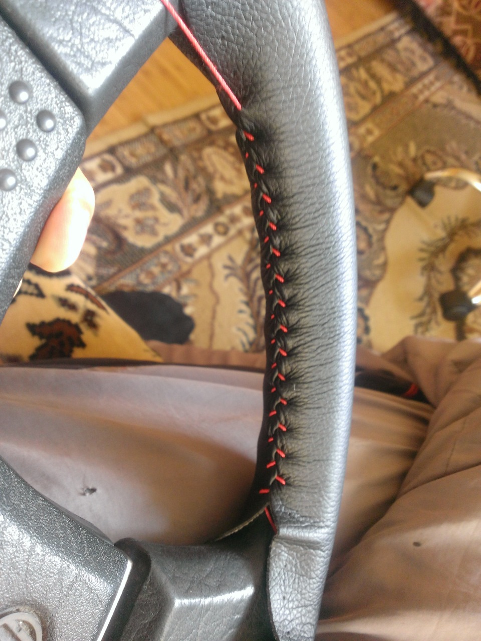 Новый ништячёк!))) Руль в студию! Перешивка руля в кожу. — Volkswagen ...