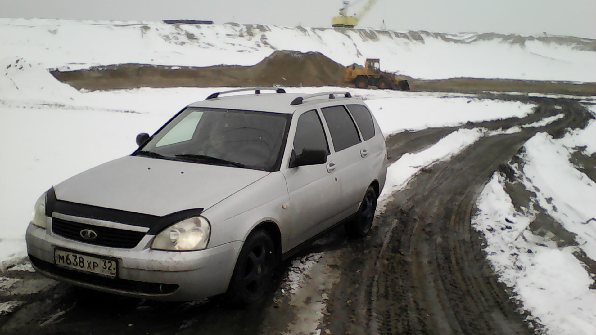 Lada Priora универсал на снегу