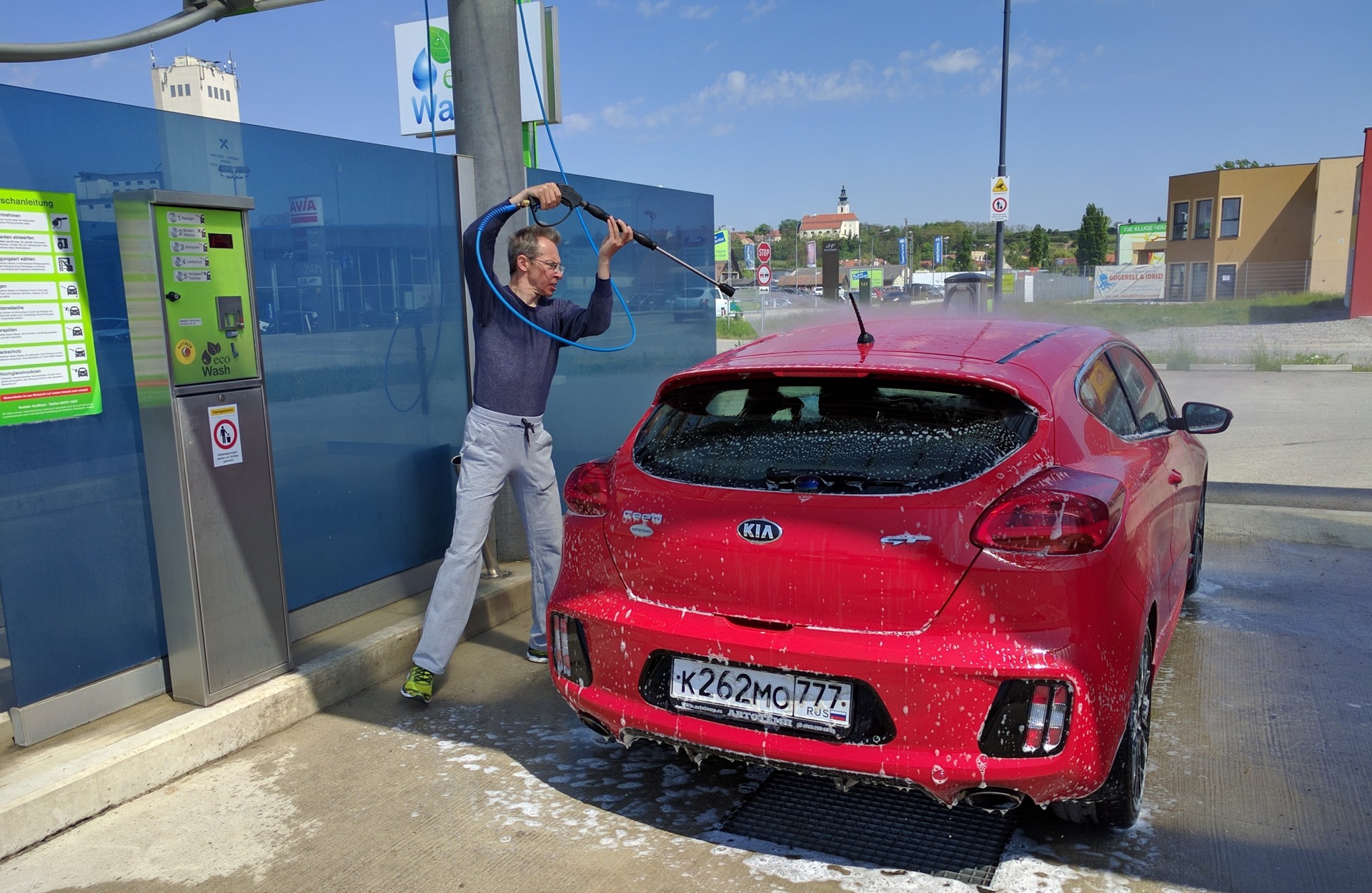 Отдельное европейское впечатление — мойка самообслуживания — KIA Pro_Ceed  GT, 1,6 л, 2014 года | мойка | DRIVE2