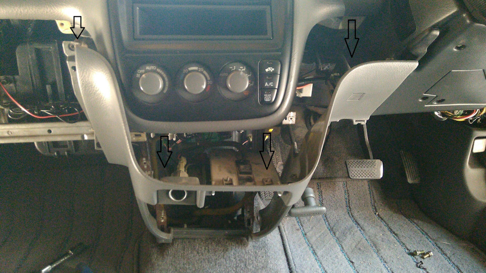 Как снять магнитолу на хонда срв рд1