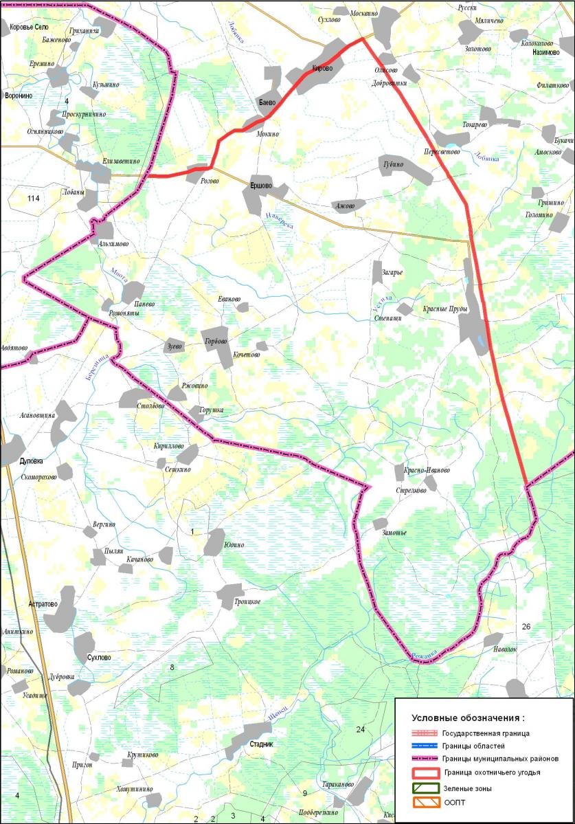 Карта охотничьих угодий псковской области