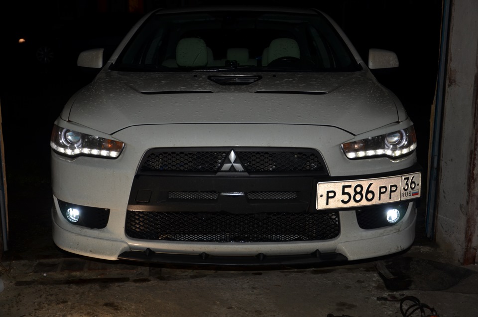 Противотуманки — Mitsubishi Lancer X, 2 л, 2008 года | своими руками ...