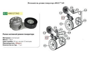 Газель некст ремень генератора схема