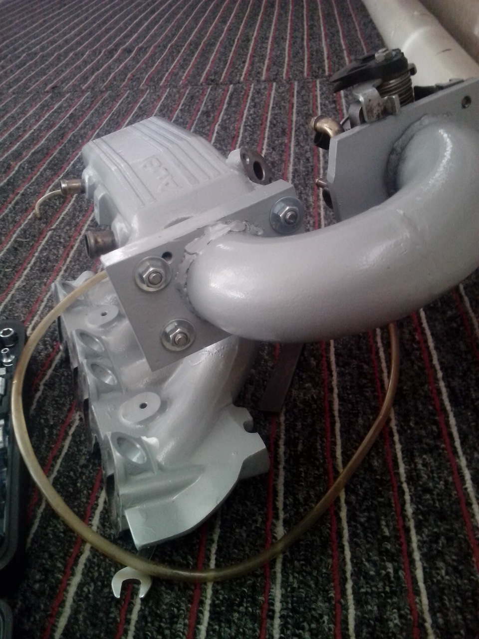 Доработка впускного коллектора под ДЗ ВАЗ — Audi 80 (B3), 1,8 л, 1989 ...