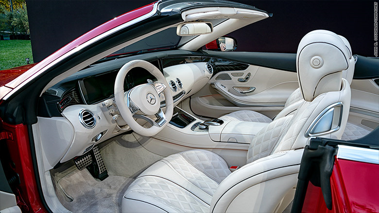 A mercedes is expensive. Maybach s650 Cabriolet. Электромобиль Mercedes-Maybach s650. Кабриолет Майбах сл. MAQ,F[ Exelero салон.