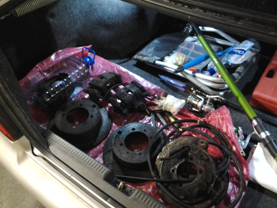 приобрел комплект задних дисковых тормозов. — Mitsubishi Galant (8G), 2 ...