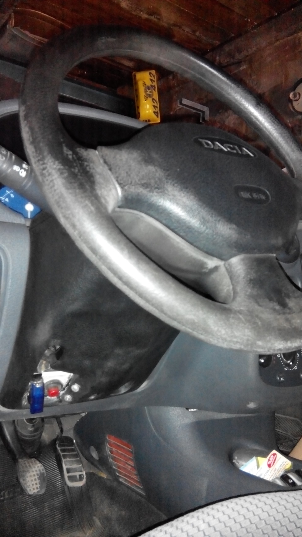 Переделка замка зажигания на кнопку — Dacia Solenza, 1,4 л, 2003 года ...