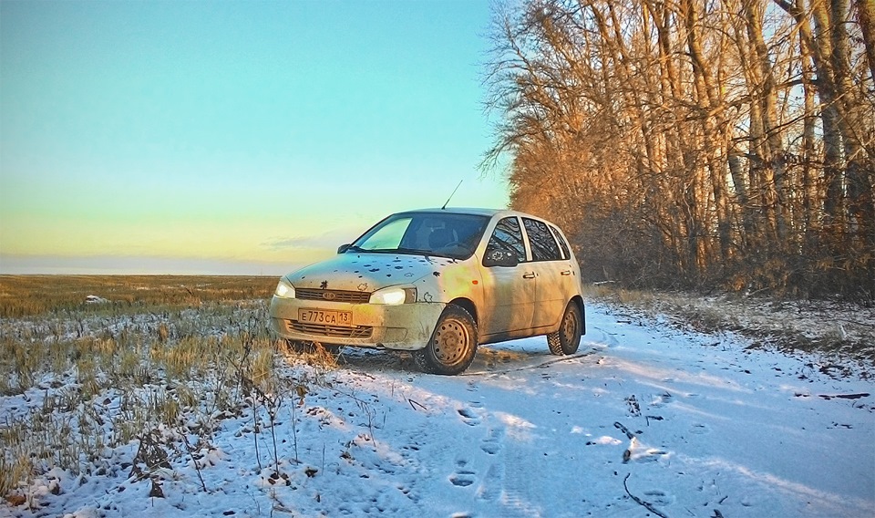 Лада Калина осень