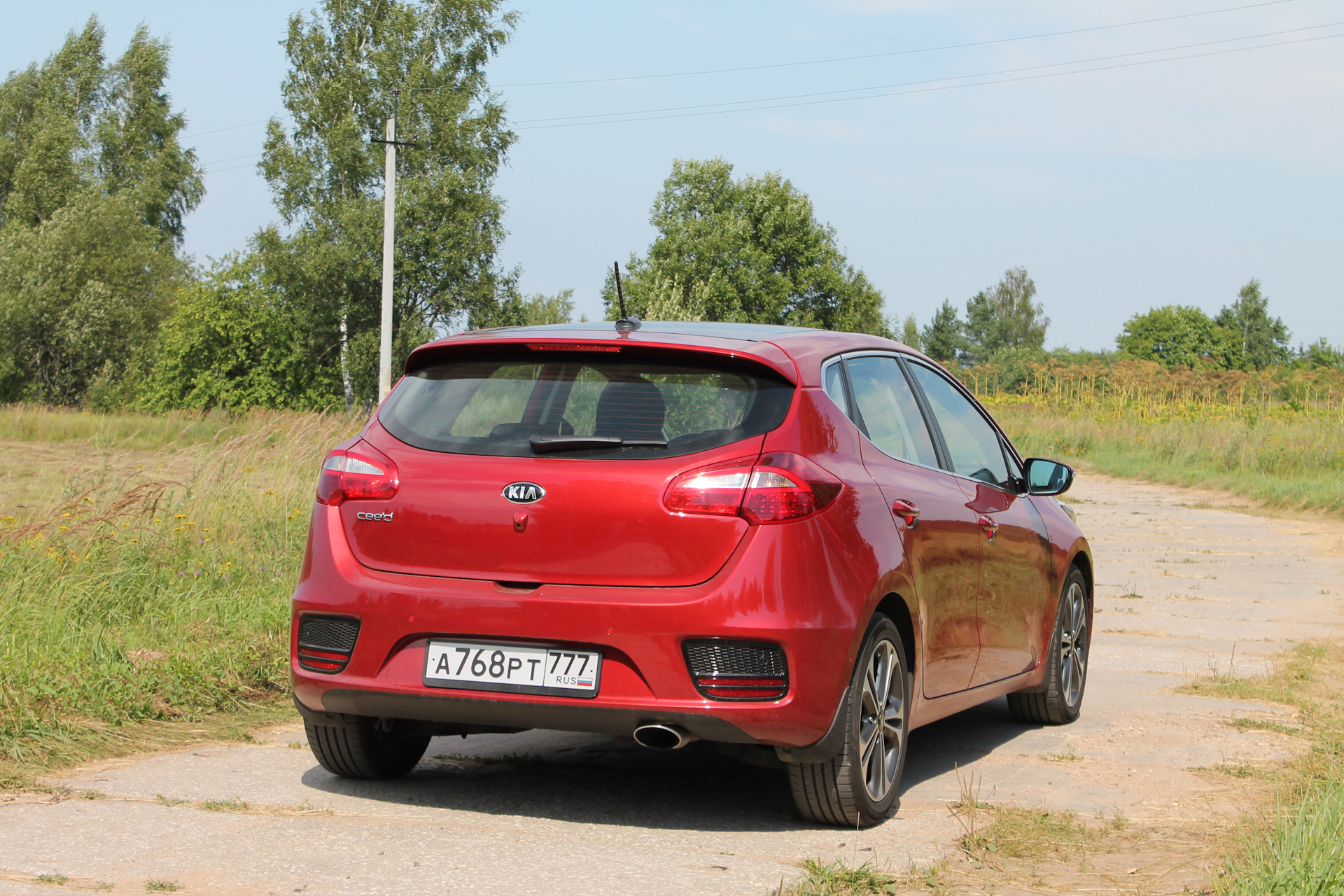 Kia Ceed вид сверху