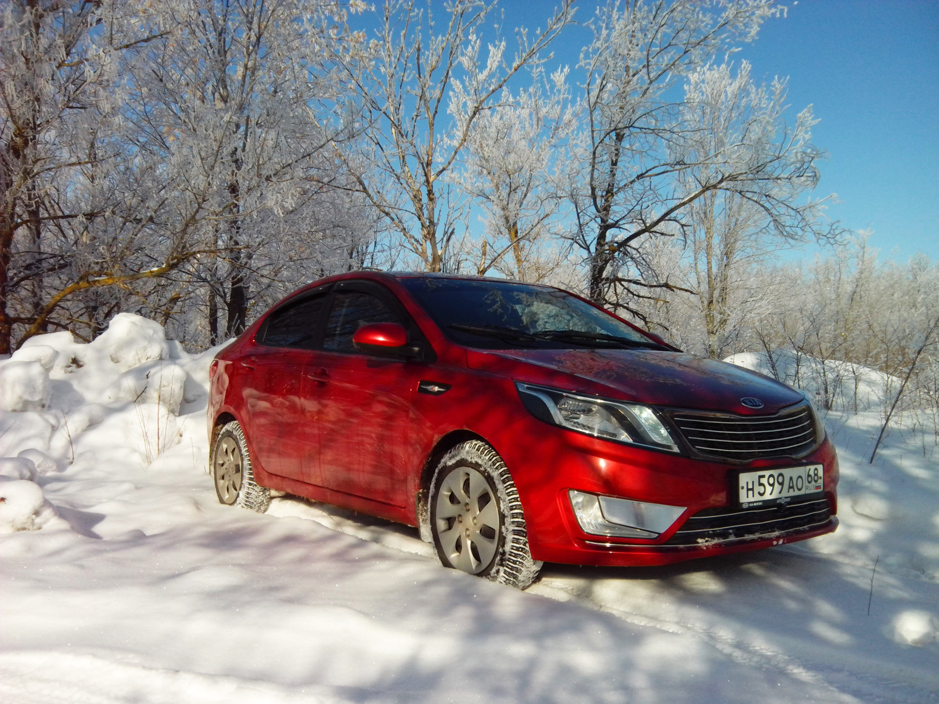 Kia Rio 2014 Red