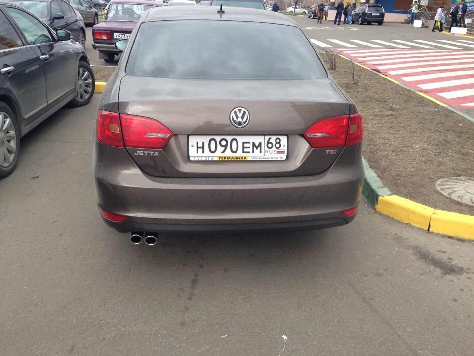 Накладки на трубу — Volkswagen Jetta VI, 1,4 л, 2012 года | аксессуары ...