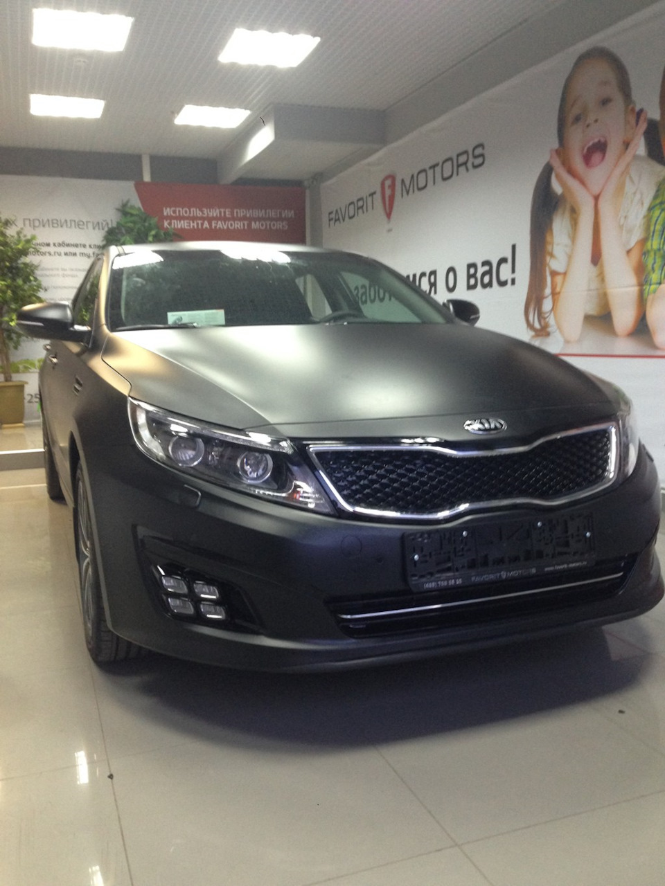 Kia Optima полная оклейка черной матовой пленкой. — Sol Motors на DRIVE2