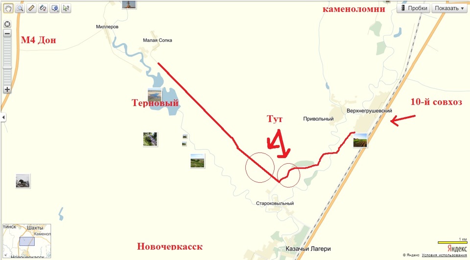 Каменоломни ростовская область карта