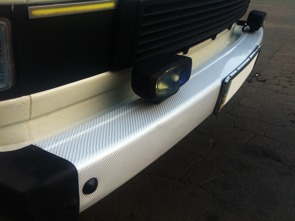 Оклейка бамперов в 2D карбон (глянец) — Volkswagen Transporter T3, 1,6 ...