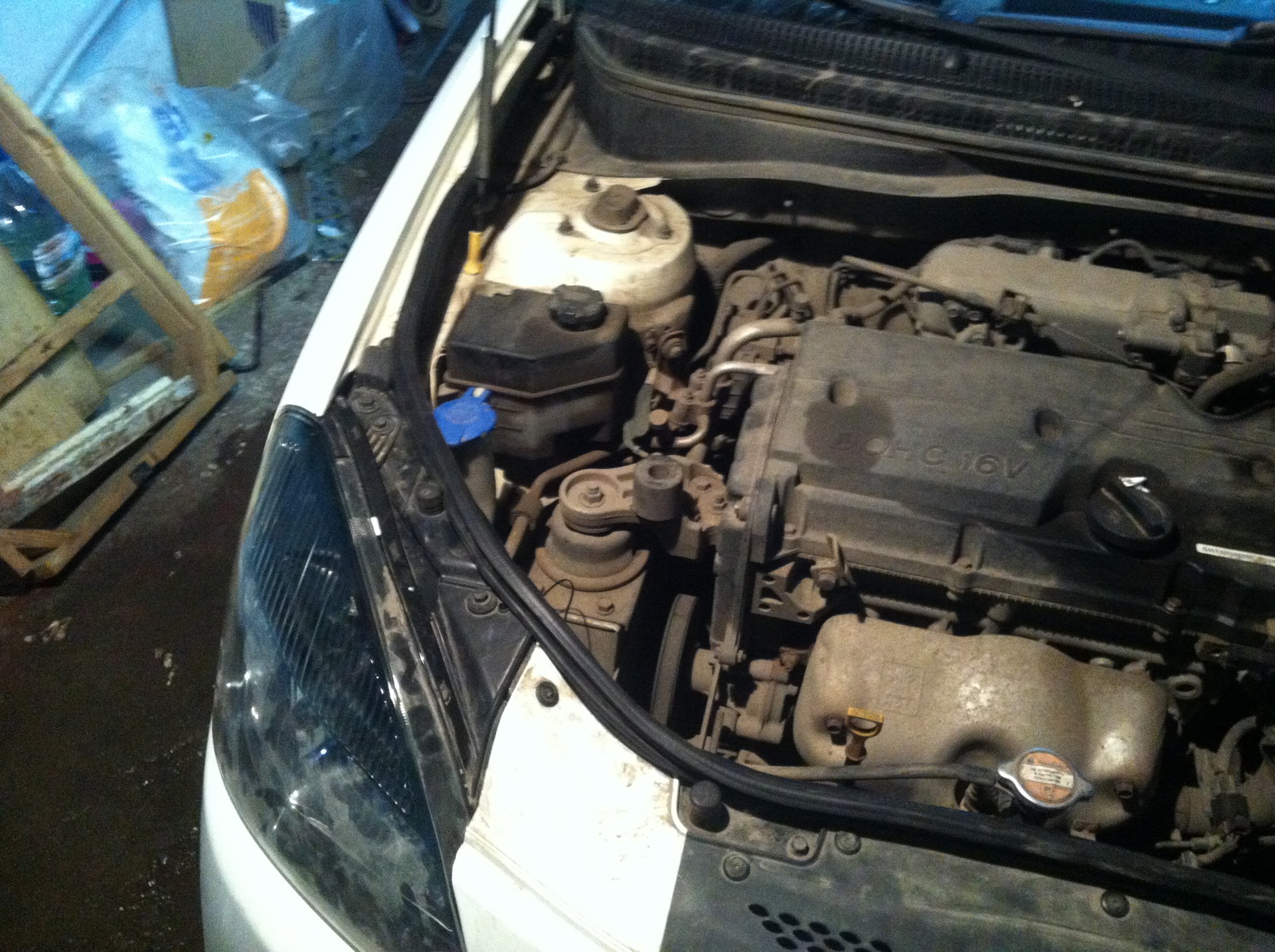 Защита под-капотного пространства — KIA Rio (2G), 1,4 л, 2010 года ...