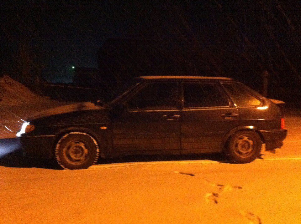 Поставил зимний комплект колёс на ВАЗ 2114 — Lada 2114, 1,6 л, 2007 ...