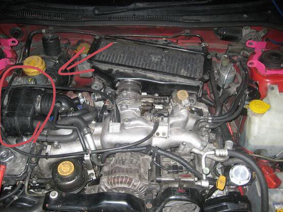 Короб воздшного это или что? — Subaru Impreza WRX (GC, GF), 2 л., 1999 ...