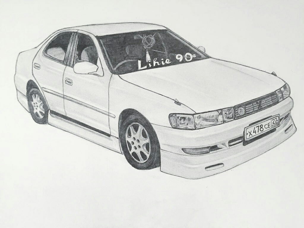 Toyota cresta рисунок