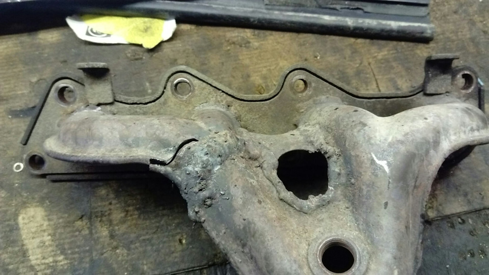 Треснул выпускной коллектор? Не беда! — Volkswagen Lupo, 1,4 л, 2002 ...