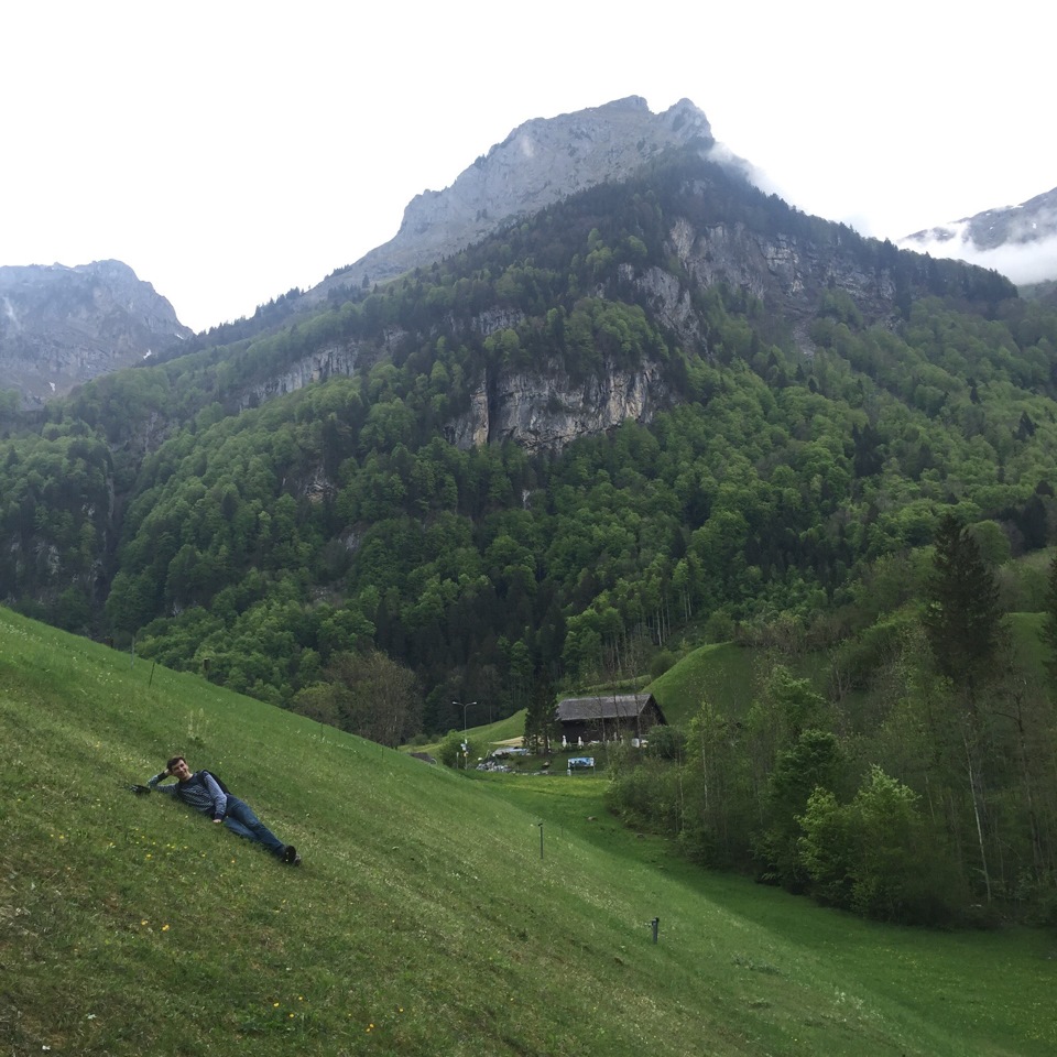 The first acquaintance with Switzerland Mountains