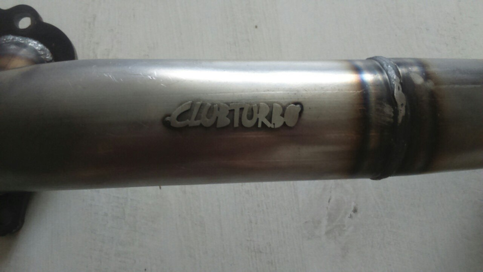 Приемная труба (downpipe) под TD04L — Lada Приора хэтчбек, 1,6 л, 2012 ...
