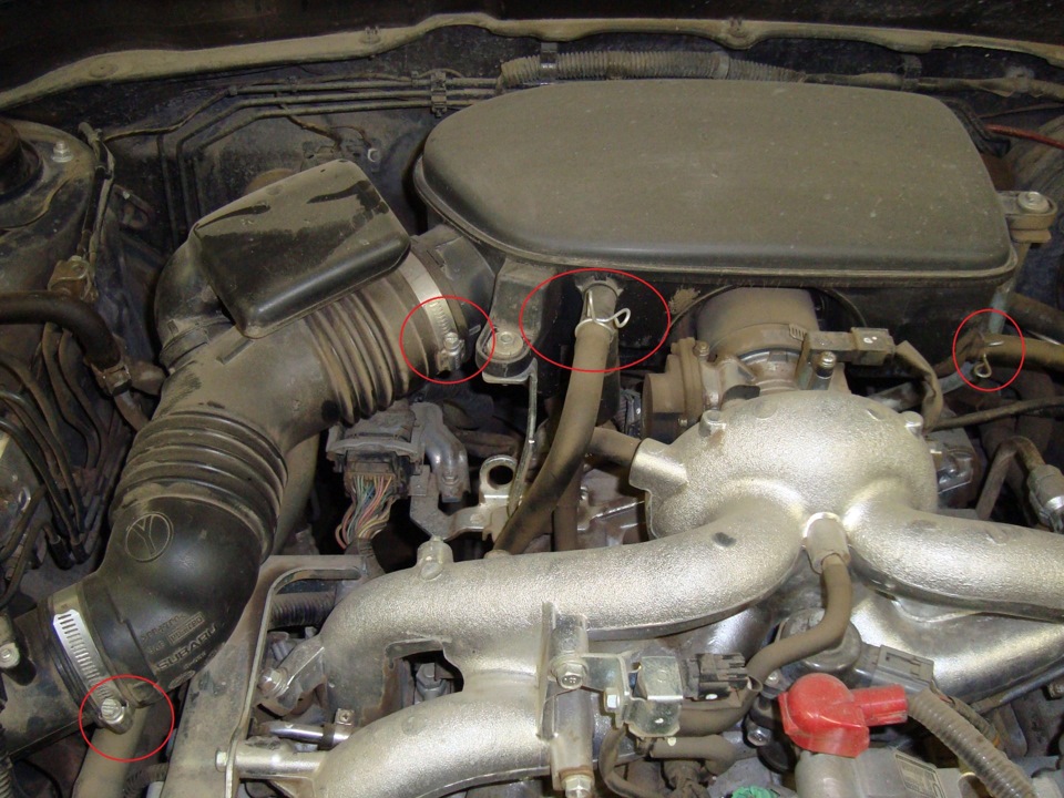 Чистка дроссельной заслонки — Subaru Impreza (GE, GH), 1,5 л, 2008 года ...