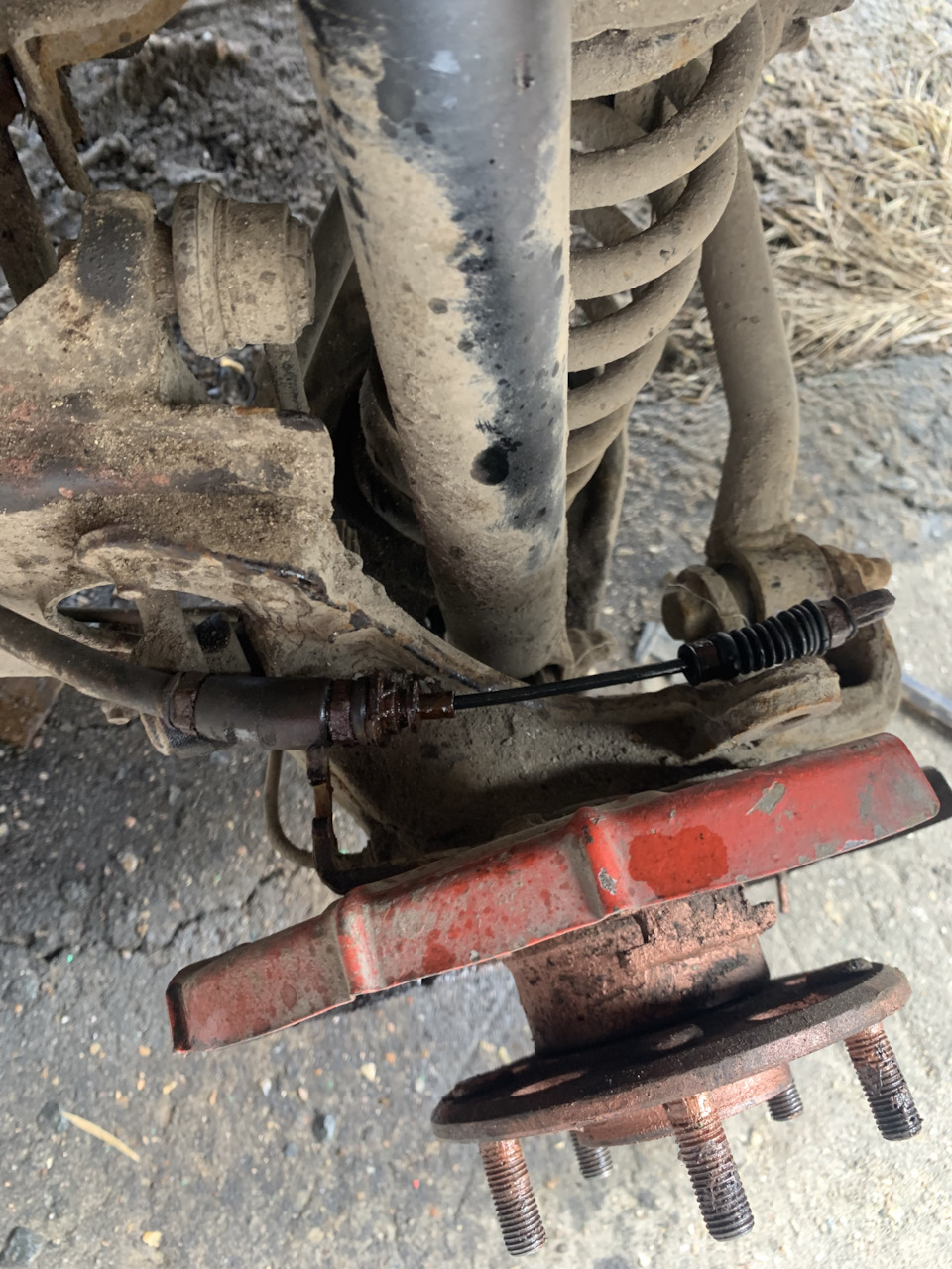 Ремонт тросика ручника слева, Kia ceed 1 рестайлинг — KIA Ceed SW (1G ...