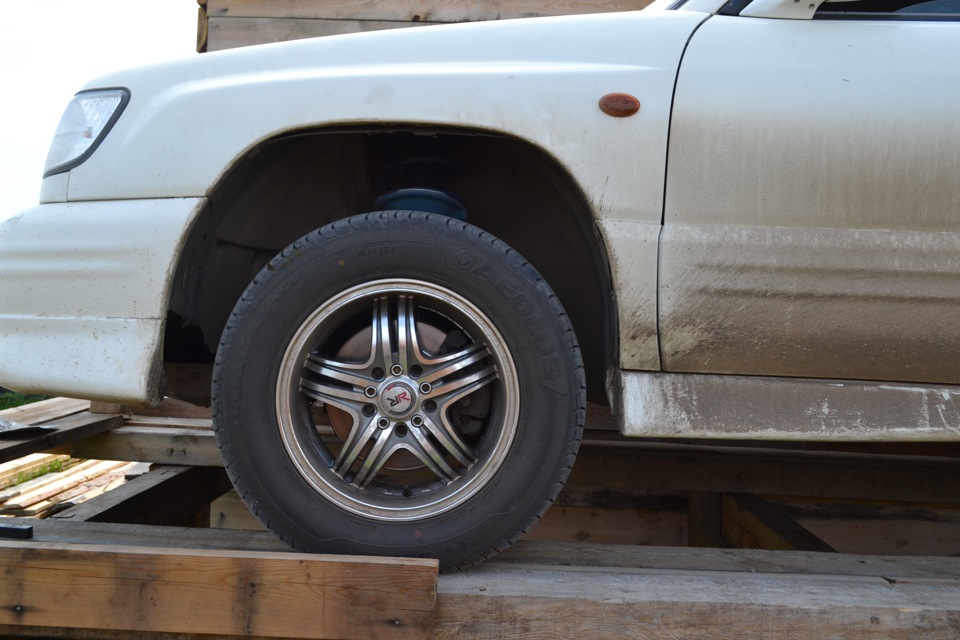 KYB New SR + усиленные пружины OBK — Subaru Forester (SF), 2 л, 2001 ...