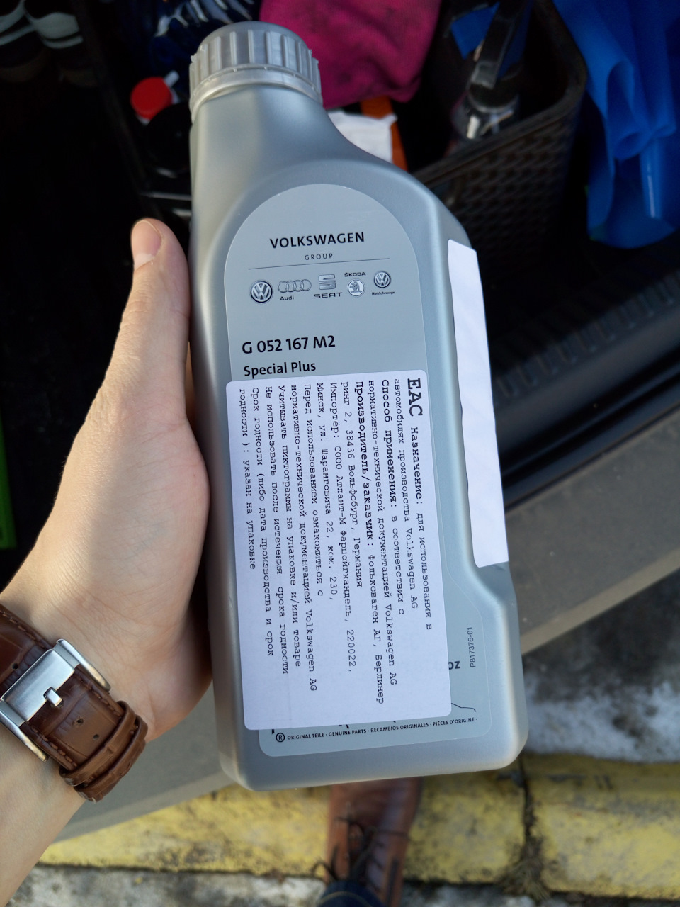 Уровень масла — Volkswagen Polo Sedan, 1,6 л, 2016 года | наблюдение ...