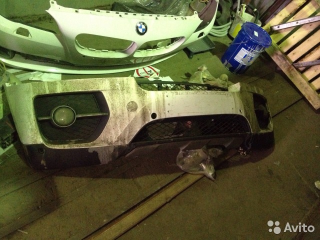 Бампер передний на х6 е71 дорестайл, в сборе с противотуманными фарами ...