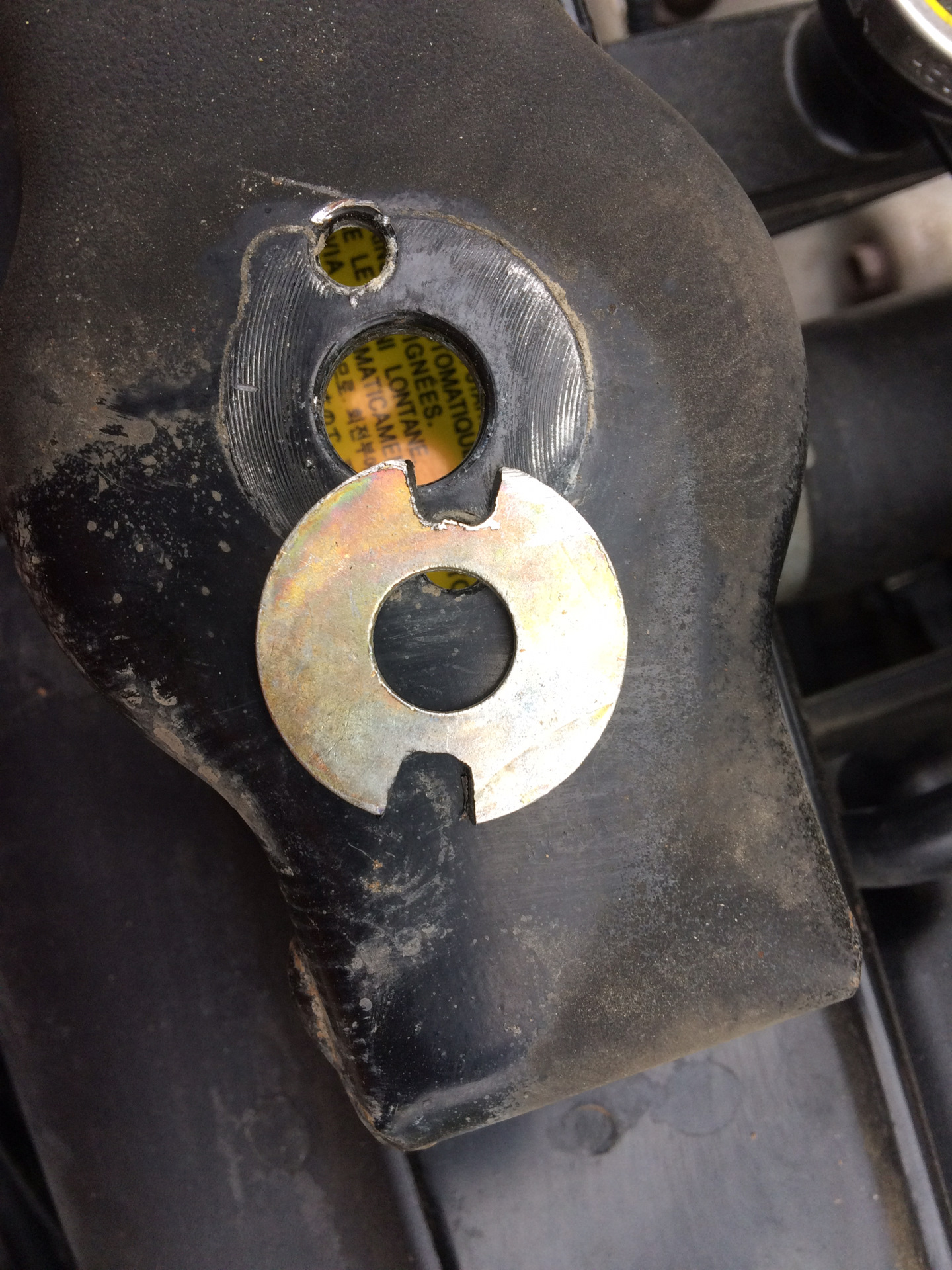 Шайба правой подушки двигателя — Hyundai Getz, 1,6 л, 2005 года ...