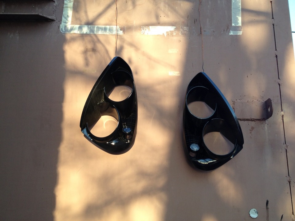 Подложка фар в черный. — Lada Приора седан, 1,6 л, 2012 года | стайлинг ...