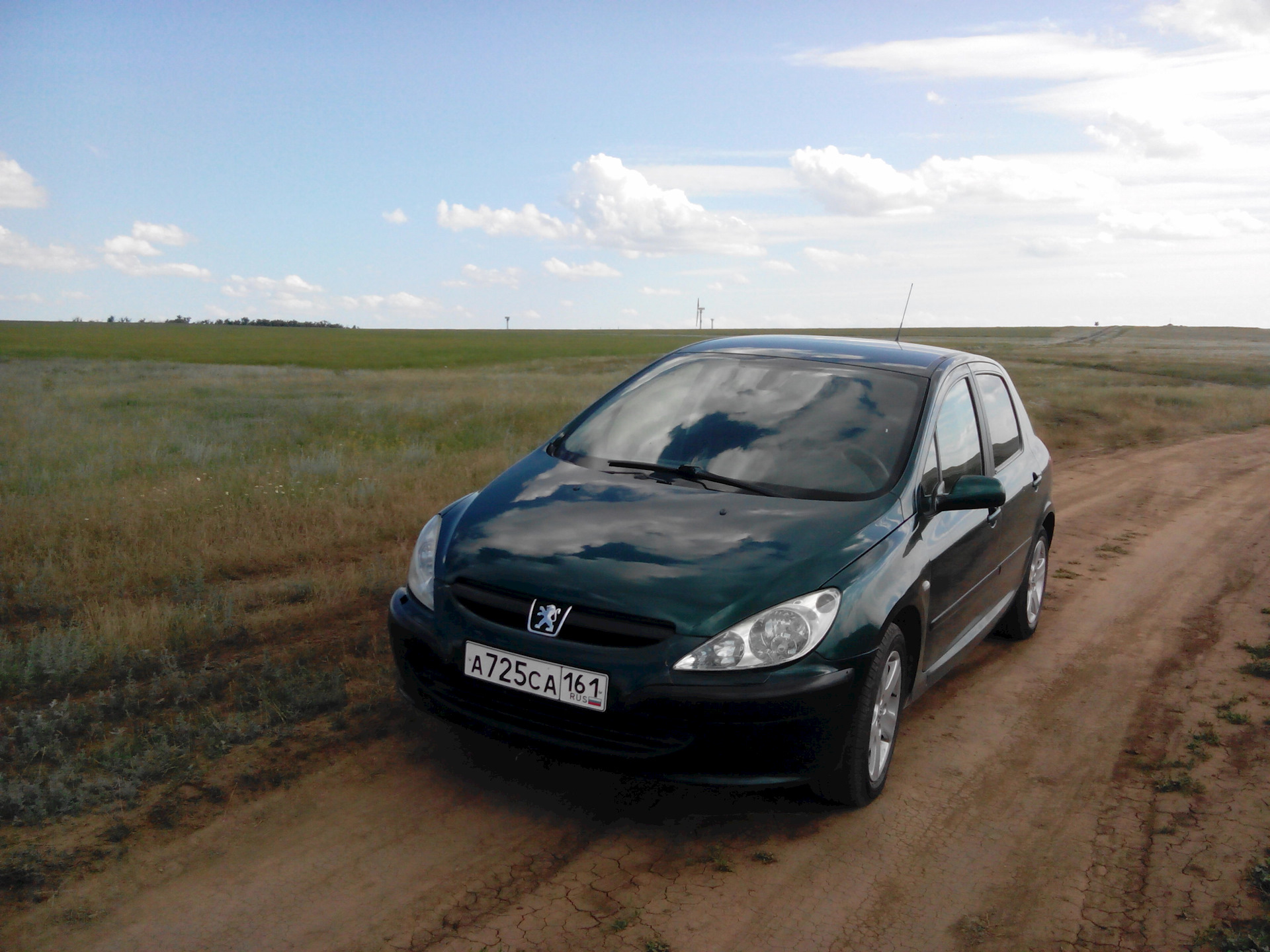 peugeot 307 темнозеленый металлик