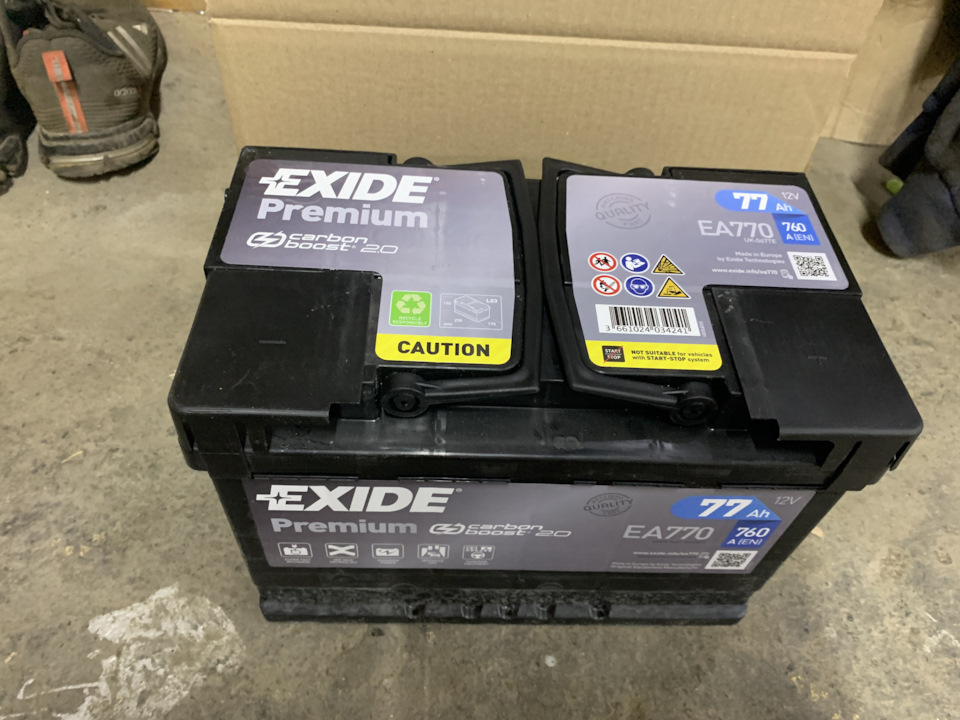 Аккумулятор EXIDE Premium EA640 64 A/h — BMW 3 series (E36), 1,9 л, 1992  года, расходники