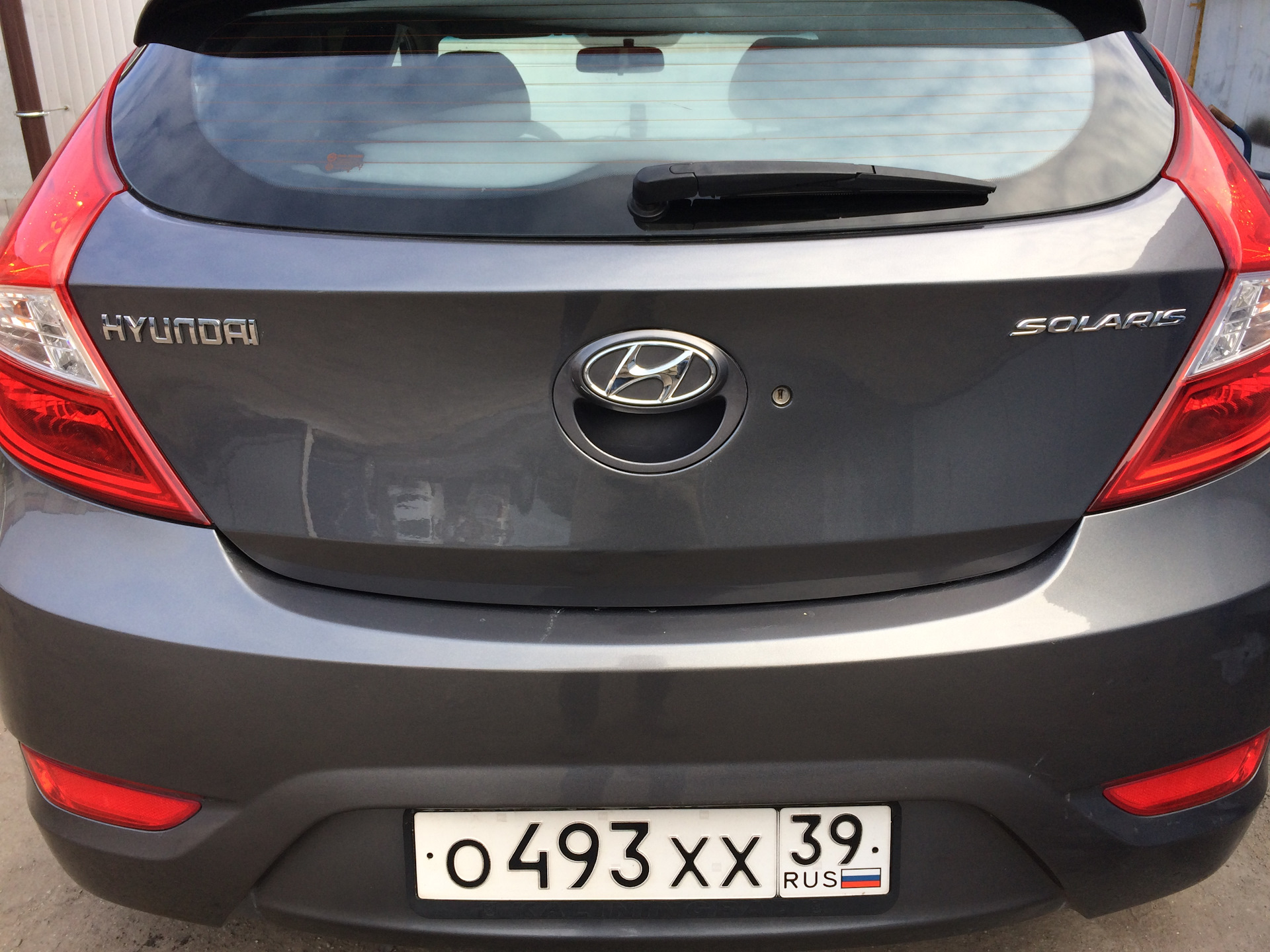 Hyundai solaris задний