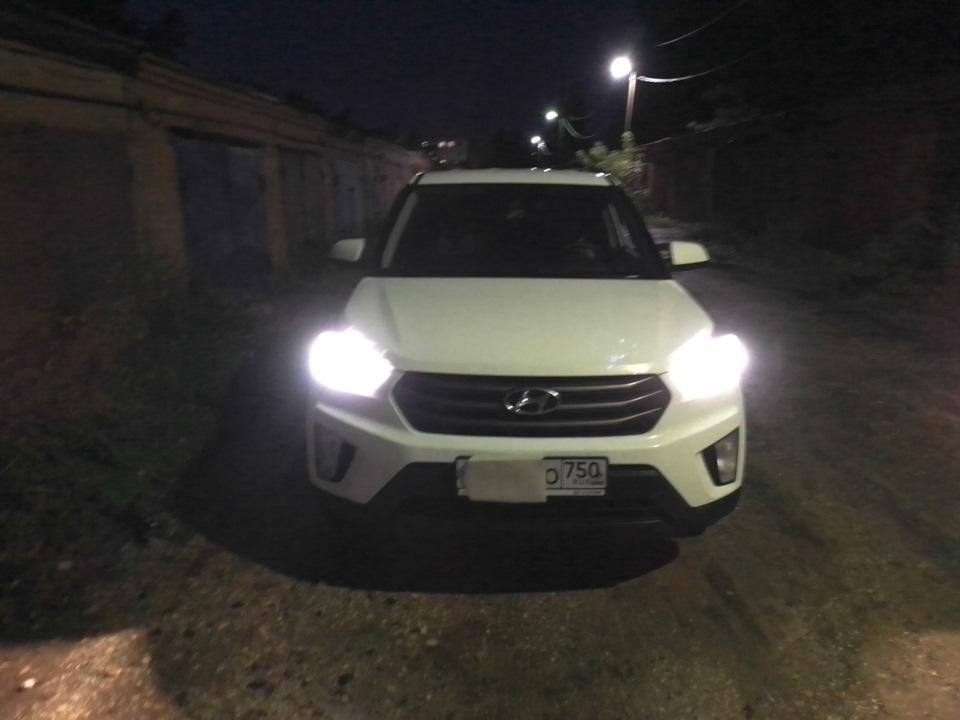 Лампы Osram COOL BLUE INTENSE. — Hyundai Creta (1G), 1,6 л, 2019 года ...
