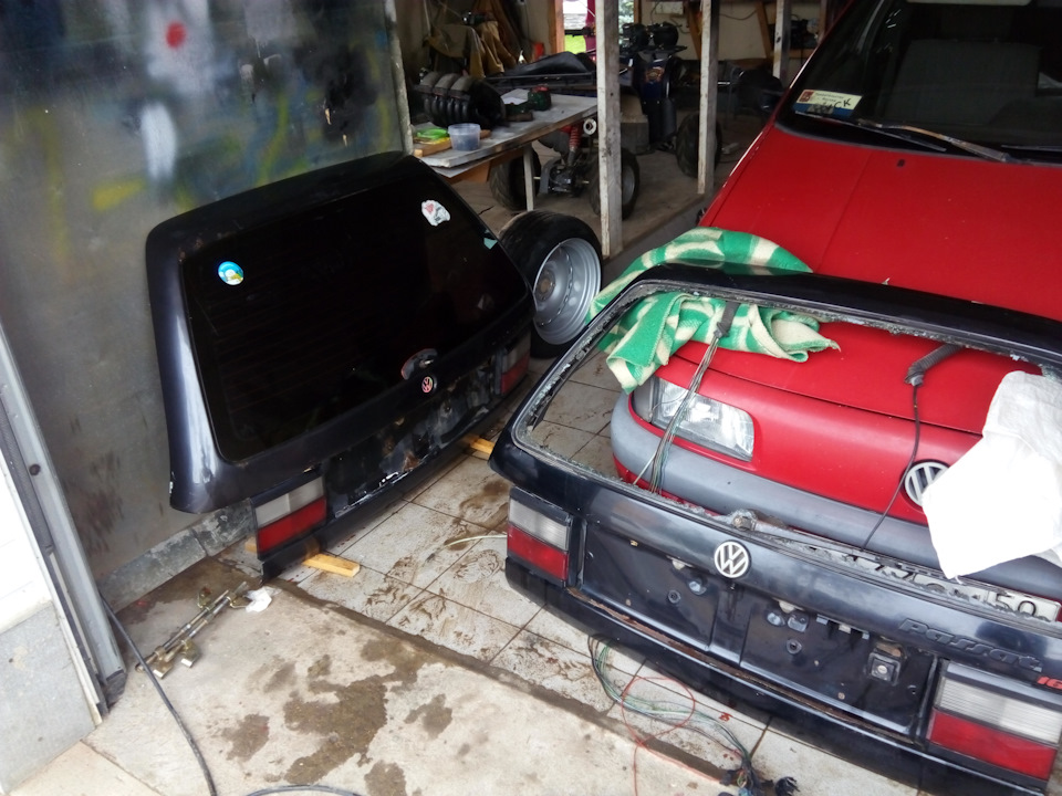Родная крышка багажника (Б3) — Volkswagen Passat Variant (B3), 1,8 л ...