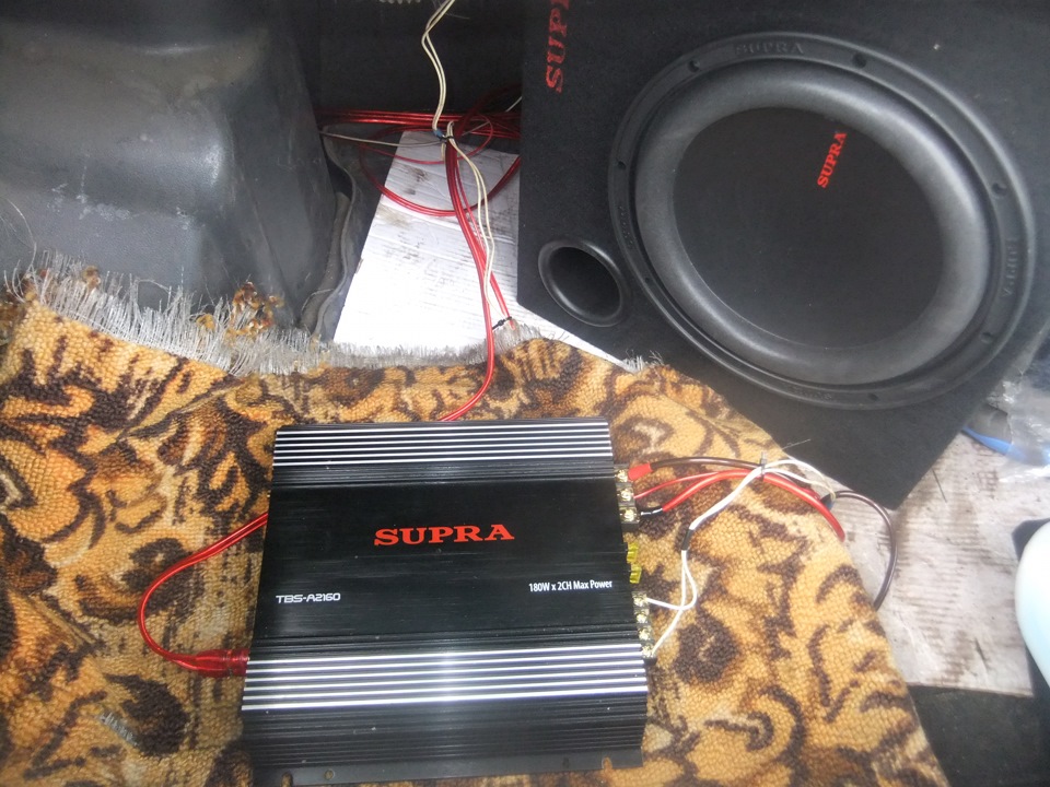 усилок+саб supra-ssp100 — Lada 21083, 1,5 л, 1991 года | автозвук | DRIVE2