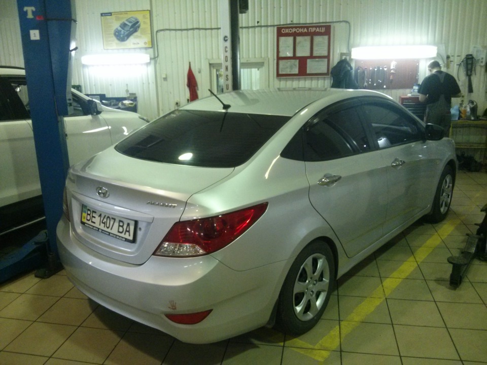 ТО-2 (30000км) — Hyundai Accent (4G), 1,4 л, 2011 года | плановое ТО ...
